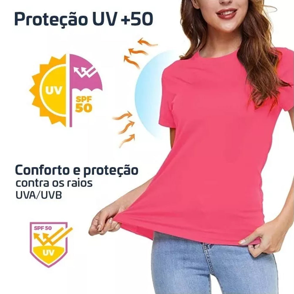 Camiseta Dry Fit Anti Suor Feminina Premium