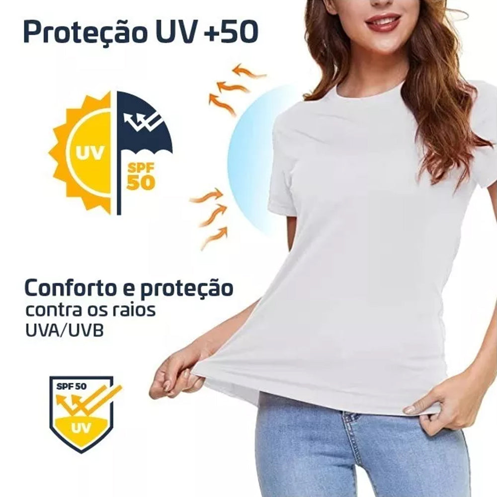 Camiseta Dry Fit Feminina Anti Suor Premium