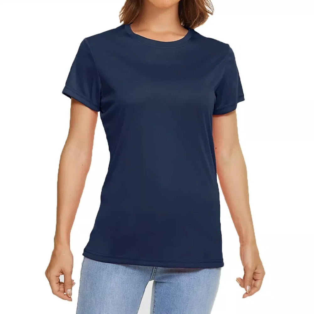 Camiseta Dry Fit Feminina Premium Azul Marinho